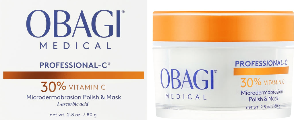 OBAGI PROFESSIONAL-C®
MICRODERMABRASION POLISH + MASK
Dual-Action Vitamin C Face Mask